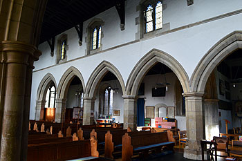 View from the south aisle towards the north aisle February 2013